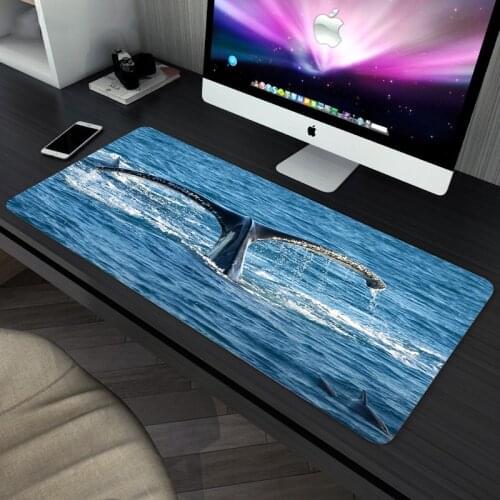 New Best Seller Large Size Gaming Mouse Natural Rubber MousePad Cute Whale Design Office Decoration Home Table Mat
