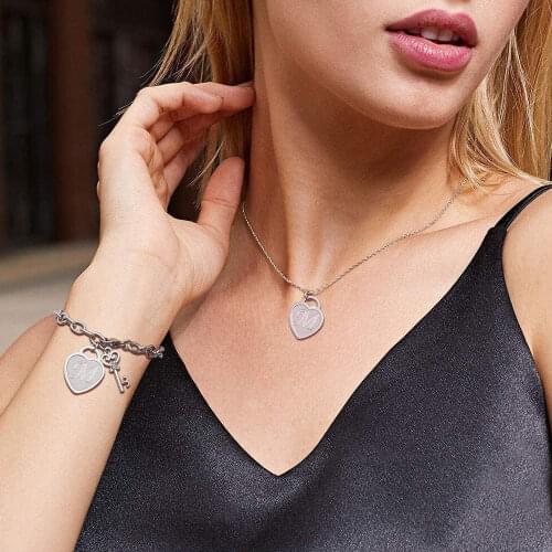 Fashion Heart Dainty Initial Alphabet Charm Necklaces 26 Letter Choker For Women Pendant Jewelry Gift