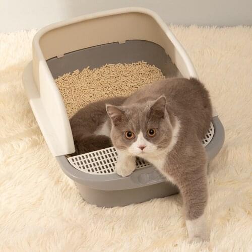 EXCELLENTE ELITE SPANKER Pet Litter Box Semi-enclosed Splash-proof High Fence Cat/Dog Toilet Semi-enclosed Pet Litter Box