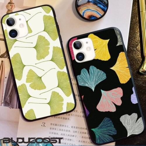 Reall Ginkgo biloba homemade Phone Case for iphone 11 Pro 11 Pro Max X XS XR XS MAX 8plus 7 6splus 5s se 7plus SE 2020 case