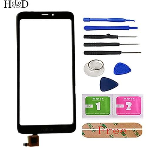 Mobile Touch Screen For TP-Link Neffos C7S Touch Screen Digitizer Panel Front Glass Lens Sensor Mobile 3M Glue Tools