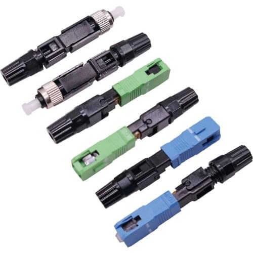 1 Pcs Network Cable Connector SC/APC Optic Fiber Fast Connector FTTH Embedded Quick Connector Special Insertion loss 0.3-0.5 db
