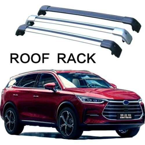 SHITURUI 2Pcs Roof bars For BYD Tang 5 Door SUV 2018 - 2021 (Flush Rails) Aluminum Alloy Side Bars Cross Rails Roof Rack Luggage