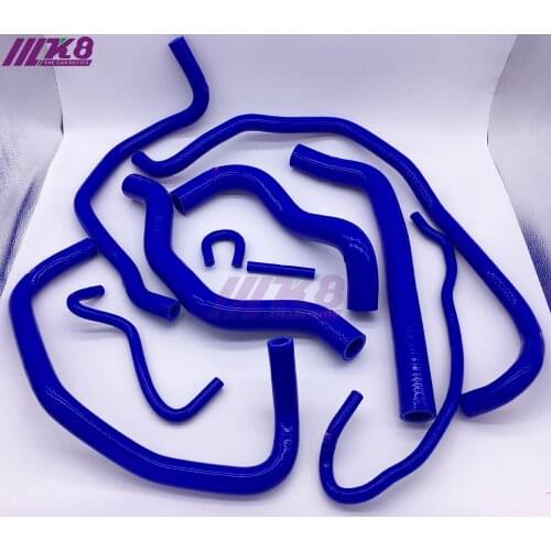 Silicone Radiator Coolant Heater Hose Fit For 02-08 Mazda 6 Mazda6 MZR 2.0L 2.3L(10PCS) red/blue/black