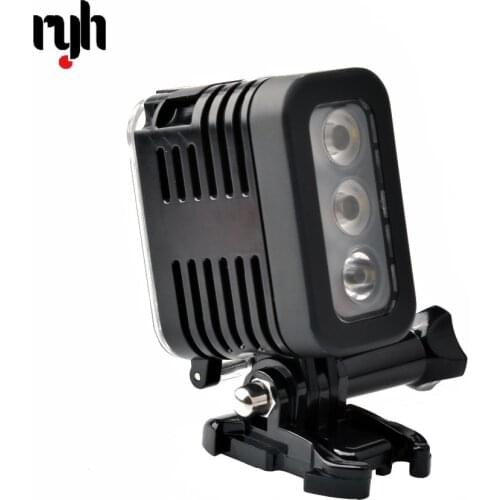 30 Meters Underwater Waterproof Diving LED Gopro LED Light Spot Lamp for GoPro Hero 5 4 3+ 3 2 SJCAM XIAOYi Sport Cameras