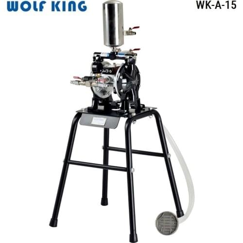 Wolfking WK-A-15 25L/min Mini Pneumatic Diaphragm Paint Pump 3/8" Fluid Transfer, A-15 Air Pump