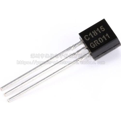 100pcs / 1 lot Original 2SC1815 TO-92 NPN 50V / 150mA straight plug transistor copper feet