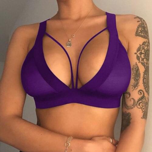 2020 New Summer Sexy Women Fitness Camisoles V-neck Strappy Camis Top Ladies Solid Color Tanks Homewear Lingerie Camisoles Tops