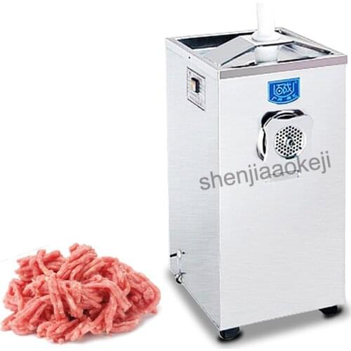 220v 750w 1pc Commercial electric meat grinder stainless steel automatic meat grinding machine Mincer meat slicer 300kg/h