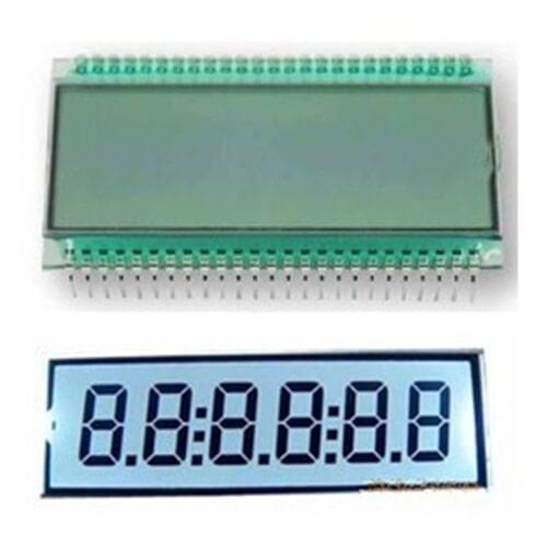 50PIN TN Positive 6-Digits Segment LCD Panel Without Backlight