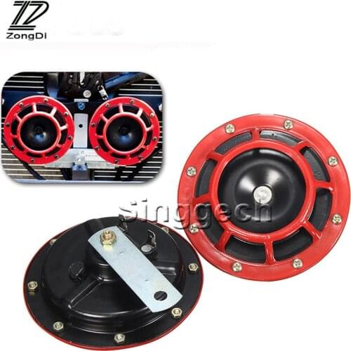 ZD 2X Car styling For Citroen C5 C4 C3 C2 Mini Cooper Opel Astra H G J Vectra C Saab Air Red Horn alarm loudspeaker Blast Tone
