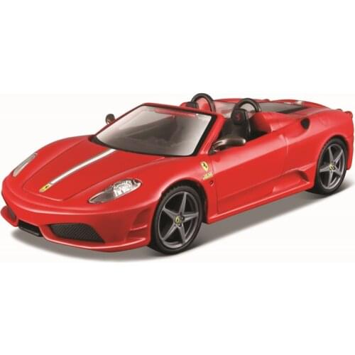 Bburago 1:32 Scale Ferrari SCUDEIA SPIDER 16M acrylic box Alloy Luxury Vehicle Diecast Cars Model Toy Collection Gift