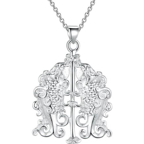 AN1827 Free shipping silver color color necklaces fine jewelry,Wholesale charms Factory price fashion Pendants /ammajdta