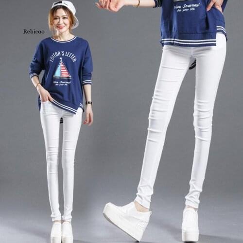 High Waist Pencil Womans Pants Autumn Black Leggings Elastic Trousers for Women Female Fashion Clothes Woman