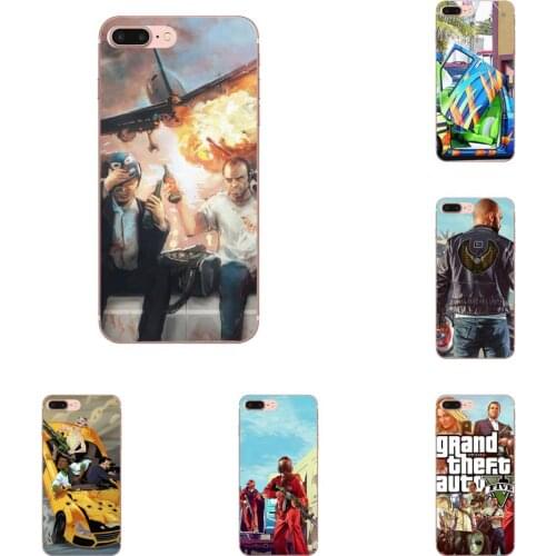 Cell Case Grand Theft Auto Gta V Colorful For Samsung Galaxy A10 A20 A20E A3 A40 A5 A50 A7 J1 J3 J4 J5 J6 J7 2016 2017 2018