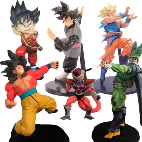 Dragon Ball Cell Son Goku Frieza Anime Model Doll Ornaments Figure Model Toys Childrens Birthday Holiday Gifts
