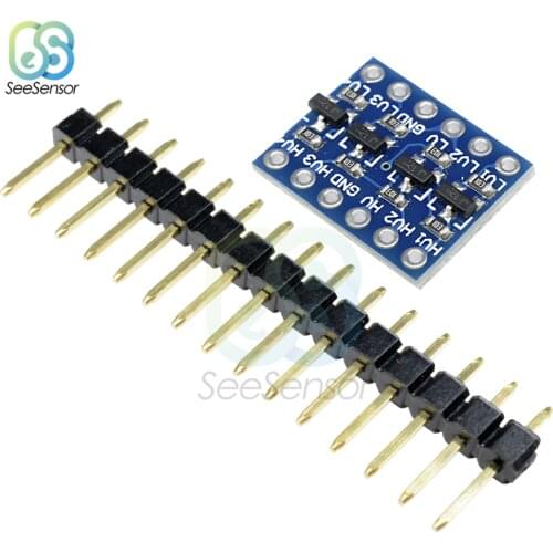 IIC I2C Logic Level Converter Bi-Directional Board Module 4 Channel 5V 3.3V With Pins