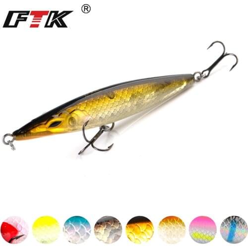 FTK Floating Fishing Pencil Lure Artificial Hard Bait Long Casting Stickbait Topwater Fishing Wobblers 90mm/110mm/130mm/150mm