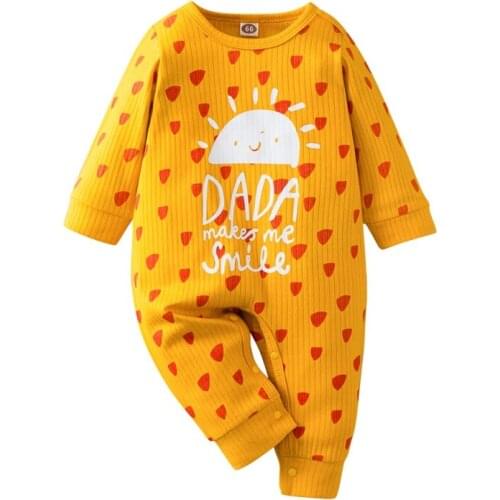 Baby Summer Clothing Newborn Infant Baby Boy Girl Cartoon Sun Romper Clothes Autumn Outfit