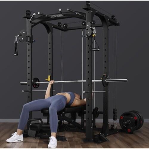 Comprehensive training device frame type gantry frame household bird squat-free squat bench press fitness equipment combination