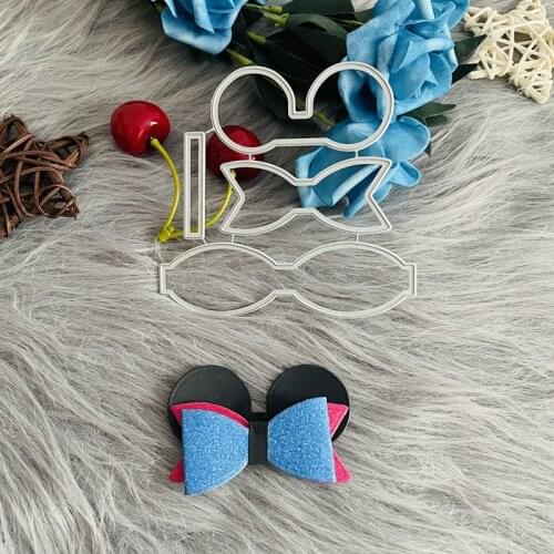 Mouse head bow rosette knot scrapbook die Metal Cutting Dies DIY Scrapbook Paper Cards Embossing Craft Die Cut handmade craft