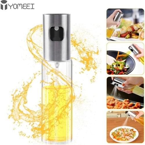 YOMEEI Kitchen Baking Glass Olive Oil Sprayer Glass Olive Oil Vinegar Dispenser Bottle Vinegar Leak-proof BBQ Cooking Tools