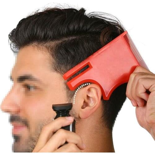 Hairdressing Style Ruler Compatible With Hair Clipper Hair cutting tool Multi-Curve Hairline Template Stencil For Styling Tools