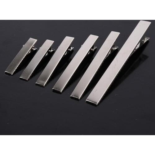 50pcs/lot Metal Crocodile Clips Cable Lead Testing Metal Alligator Clips Clamps Hair Clips Hairpins DIY Hair Accessories