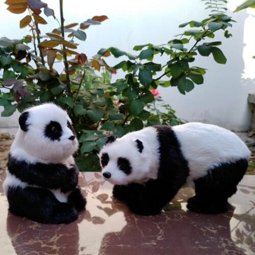 Cute Panda Plush Stuffed Toy Bamboo Bear Figurines Cartoon Animal Pendant Birthday Christmas Baby Funny Doll Kids Gift