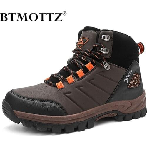 Mens Ankle Boots Outdoor Non slip Hiking Boots High Top Men Fashion Climbing Boots High Quality Trekking Boots Zapatos Hombre