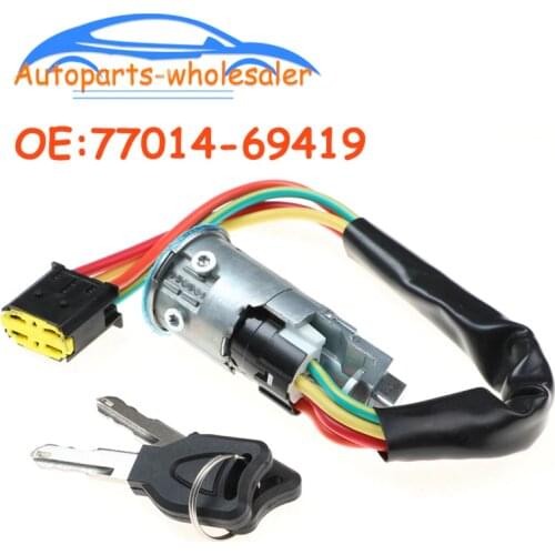 New Car accessories 7701469419 77014-69419 For RENAULT CLIO MK2 1998-2005 IGNITION BARREL SWITCH WITH TWO KEYS