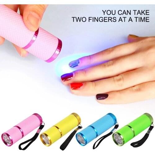 Portable Mini Nail Lamp LED Nail Gel Dryer Flashlight Machine Beauty Nail Art Tools Dryer Nail Lamp Mini Gel Curing Lamp