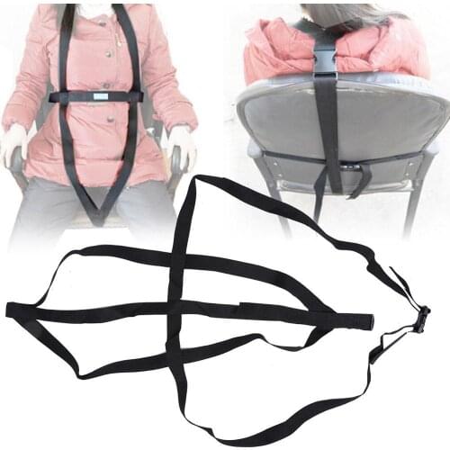 Simple Safety Medical Wheelchair Seat Belt Restraint Chest Cross Harness Chair Strap For Paralysis Elderly Patients Cares Adjust
