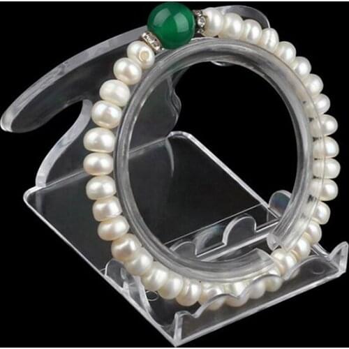 Clear Jewelry Bracelet Display Holder Bangle Organizer Rack Acrylic Bracelet Display Collar Stand Holder Practical Use