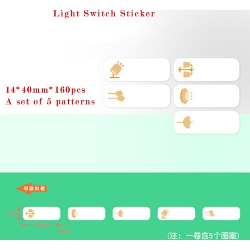 Self-adhesive Thermal Paper Light Switch Sticker Waterproof Anti-Oil Tear-Resistant Name Sticker For Niimbot D11 Mini Priner