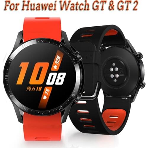 22mm Watch Band For Huawei Watch GT 2 46mm GT2 Strap Honor Watch Magic Silicone Watch Strap Watchband Replacement Sport Bracelet
