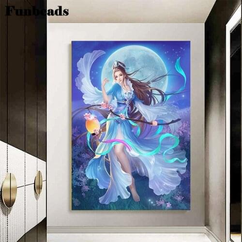 Rhinestone painting Cartoon fantasy fairy moon stitch cross diamond embroidery diamond painting mosaic diamond home decor FF4357