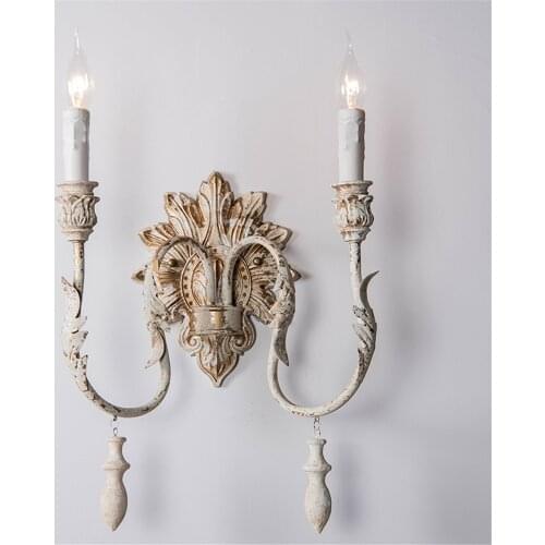 E14 Candle Retro Handmade Wall Light Aisle Corridor Wall Sconces bedroom bedside Decor Lamp living room Wall Lamps Home Lighting