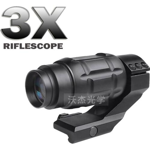 Tactical hunting 3X Rifle Scopes Airsoft Holografische Optische telescope Scope 20mm Rail Chasse Caza Luneta Para Rifle optics