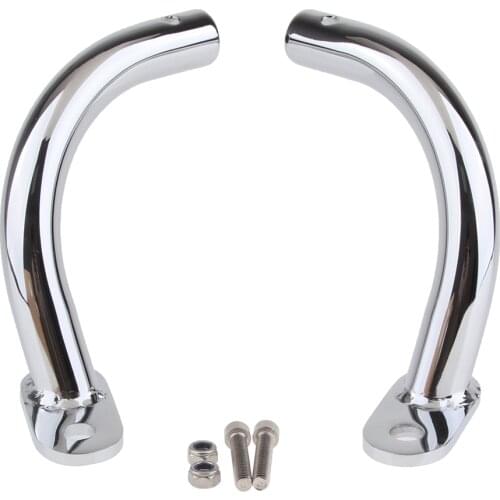 Motorcycle Saddlebag Guard Eliminator Brackets Support Mounting Kit for Harley Touring Electra Glide FLHT 1997-2008 (Chrome)