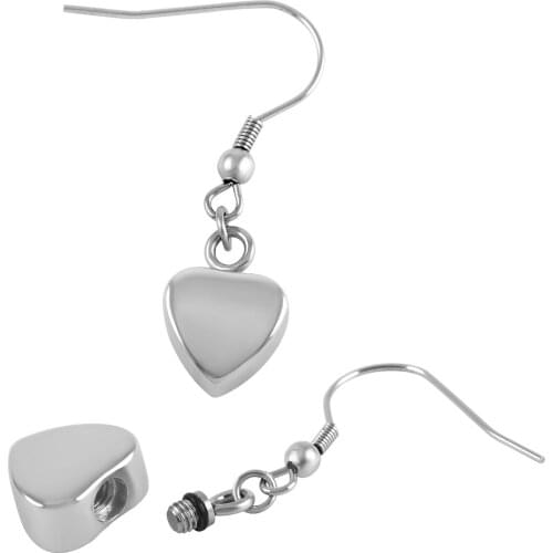 Women Accessories Cremation Urn Earrings 316L Stainless Steel Ashes Urn Casket Aretes Keepsake Memorial Earrings