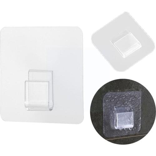 1PC Strong Adhesive Wall Hook Punch Free Heavy Load Kitchen Sundries Hats Shelf Hanger Wall-mounted Hooks Bags For Hanging O5I7