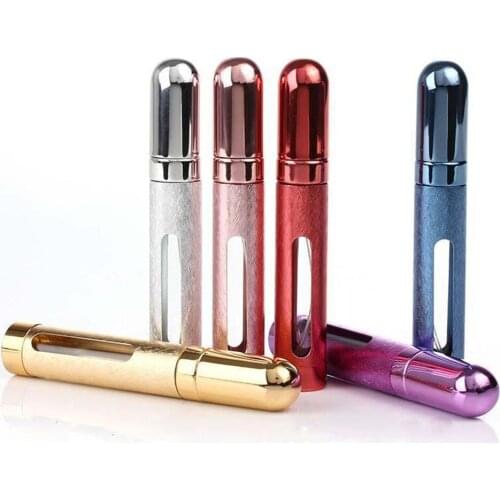 12ml Portable Refillable Perfume Spray Bottle Aluminum Makeup Water Atomizer Bottle Empty Container Travel Perfume Bottle Tool