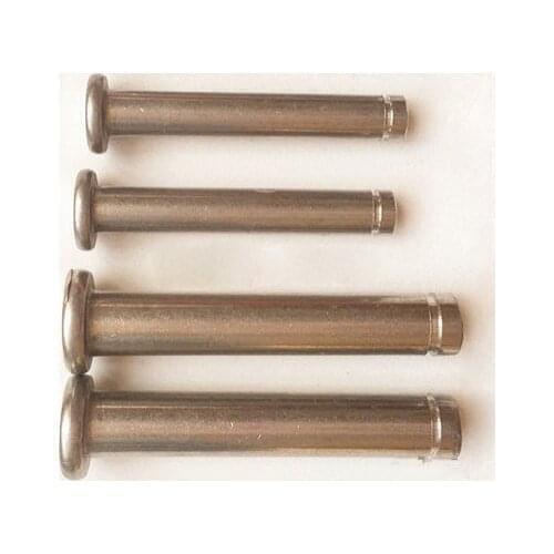 4pcs M6 dowels pins flat head grooved plug circlip locating pin stuck fixed dowel stainless steel