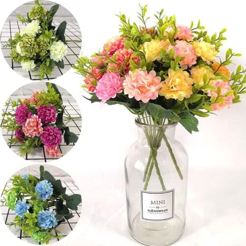 5 Prong Small Ball Chrysanthemum Artificial Flower Home Artificial Flower Ornaments Wedding Decoration Artificial Bouquet