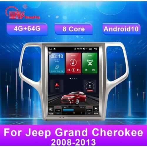 12.1 Inch Android 10 Car Radio AM/FM Multimedia Audio Video DVD Player BT GPS Navigation For Jeep Grand Cherokee 2008-2013