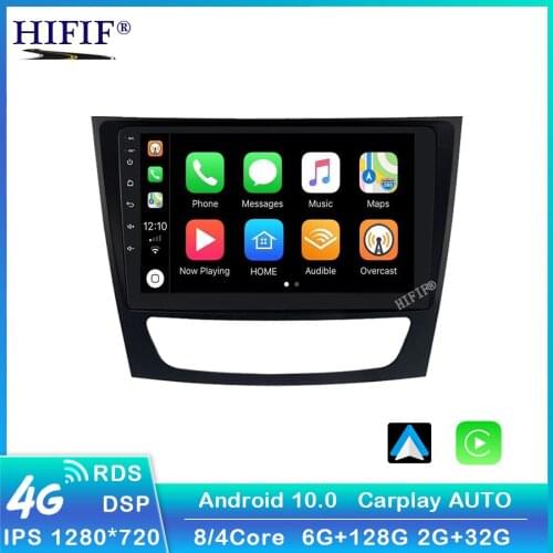 Android 10.0 CarPlay Car Radio Multimedia Video Player Auto Stereo GPS For Mercedes Benz W211 2002-2010 2 din dvd