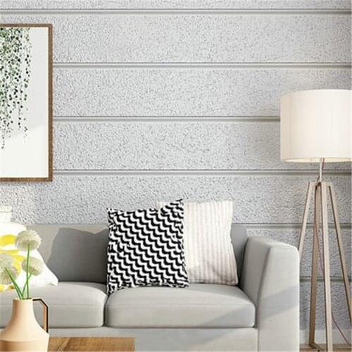 Beibehang Modern minimalist 3D relief embossed velvet wallpaper vertical and horizontal stripes marble tv background wallpaper