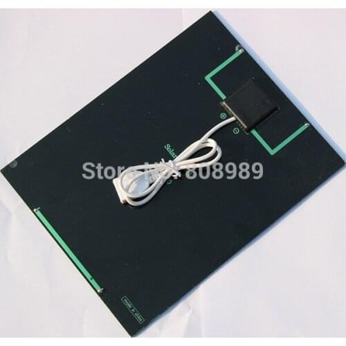 BUHESHUI 5.2W 6V Solar Panel Charger For Mobile Power Bank Polycrystalline USB Solar Mobile Charger 2pcs/lot Free Shipping