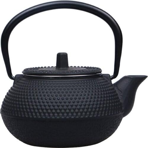 Cast Iron Teapot Japanese Tetsubin Kettle Tea Pot Drinkware Tools 300ml Kung Fu Infusers Stainless Steel Net Filter